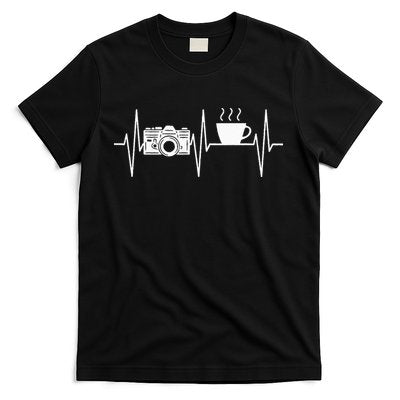 Photographer Funny Coffee Lover Camera Photography T-Shirt