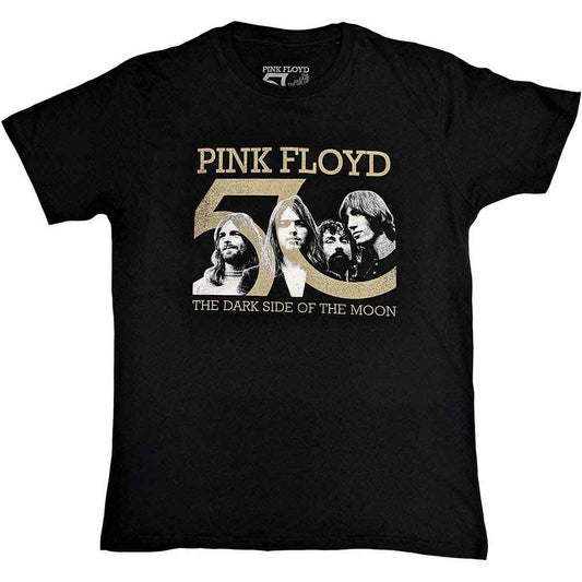 Band Photo & 50th Logo T Shirt Black