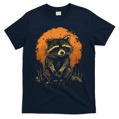 Raccoon Animal Retro Style Graphic Tees for Boy T-Shirt