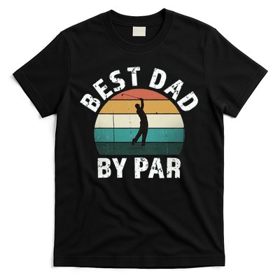 Retro Golfer Dad Fun Vintage Sunset Father Playing Golf Pun T-Shirt