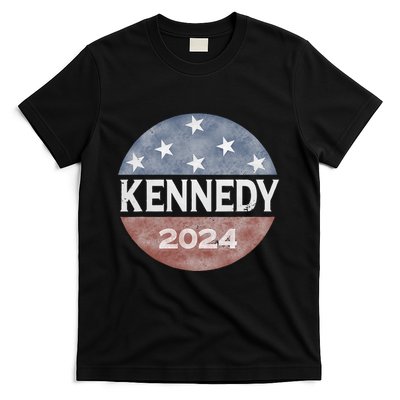 Robert Kennedy Jr 2024 President Vintage Button USA Flag T-Shirt