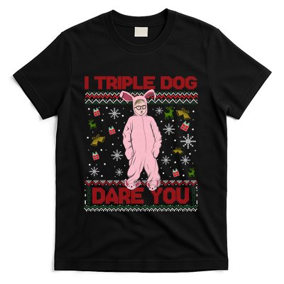 Ralphie Parker I Triple Dog Dare You Movie Quotes Christmas T-Shirt