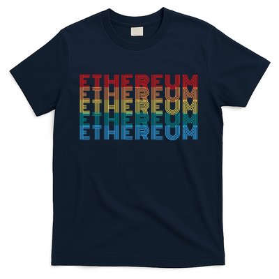 Retro Vintage Ethereum, Crypto Currency, Blockchain, ETH Logo, ETH Coin Lovers T-Shirt