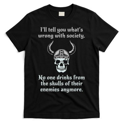 Skull Drink From The Skull Of Your Enemies Funny T-Shirt