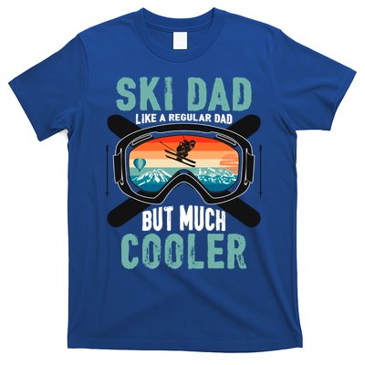 Ski Dad Like A Regular Dad But Cooler Vintage Skier Gift T-Shirt