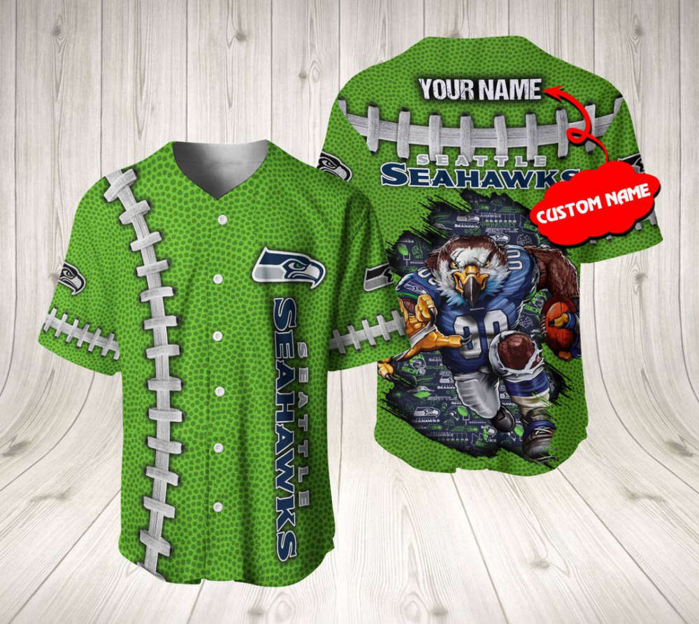 Seattle Seahawks Personalized Baseball Jersey Gift For Men Women - lylyprint.com