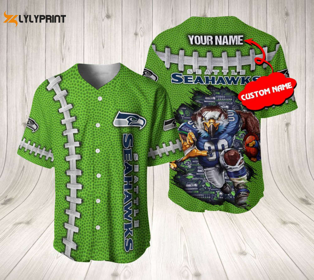 Seattle Seahawks Personalized Baseball Jersey Gift For Men Women - lylyprint.com