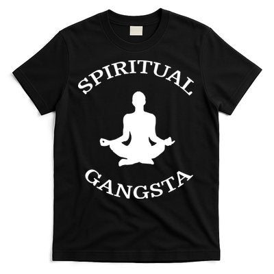 Spiritual Gangsta Men Womens Funny Yoga T-Shirt