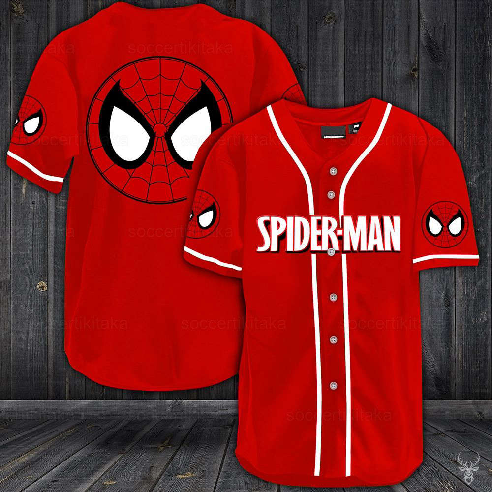 Spiderman Shirt, Spiderman Jersey Shirt, Spiderman Baseball Jersey, Spiderman Baseball Shirt - lylyprint.com