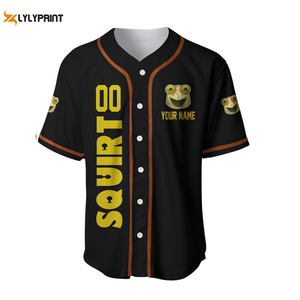 Squirt Turtle Finding Nemo Black Yellow Baseball Jersey - lylyprint.com