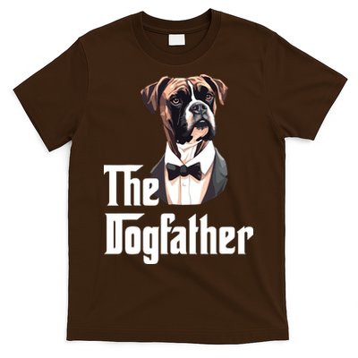 The Dog Father Boxer Boxer Dog Owner Dog Dad Funny T-Shirt