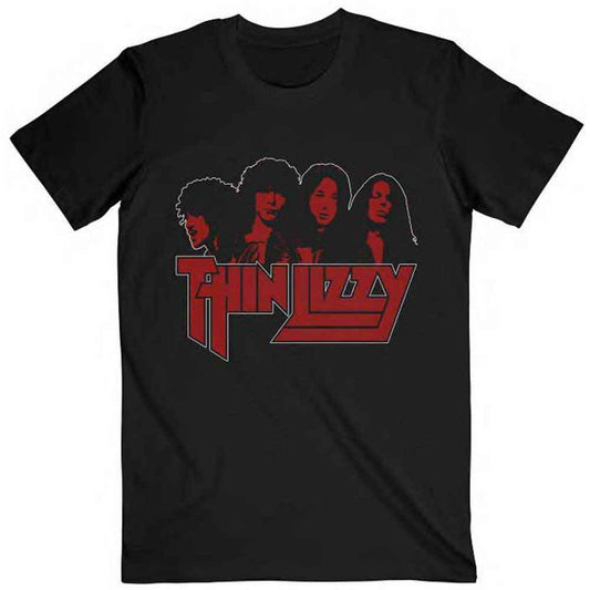 Band Photo Logo T Shirt Black