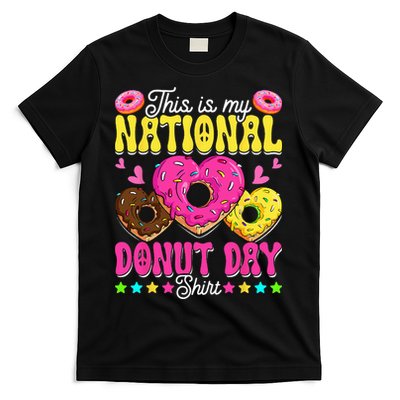 This Is My National Donut Day Funny Son Daughter T-Shirt
