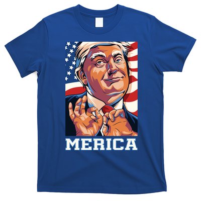 Trump Merica Sarcastic Funny Poster Art Gift T-Shirt