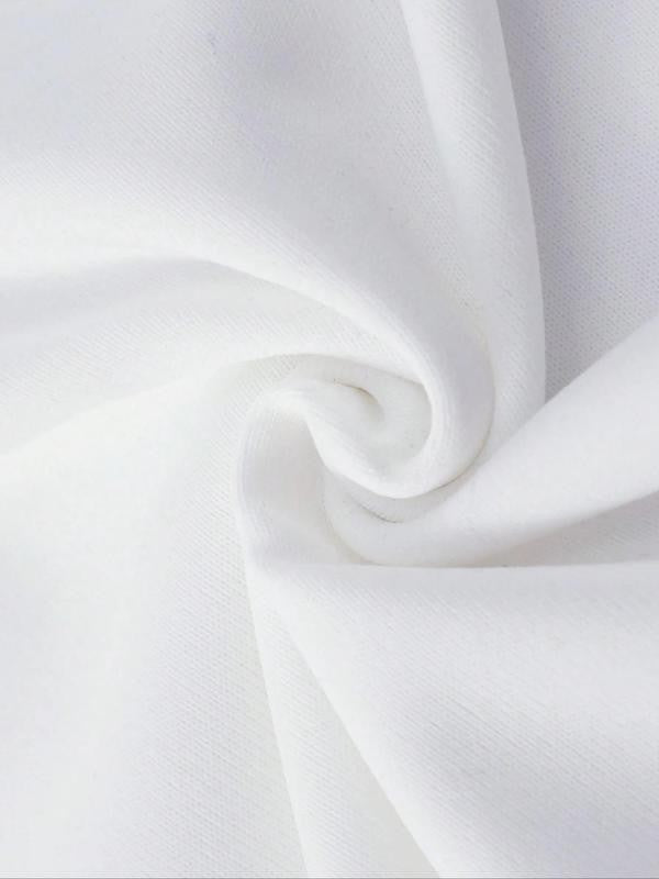 Women's Cartoon Girl & Letter Print Round Neck Short Sleeve Tee, T Shirts for Women, Casual Crew Neck T-shirt for Daily Wear, Graphic Tees, Ladies Clothes for All Seasons