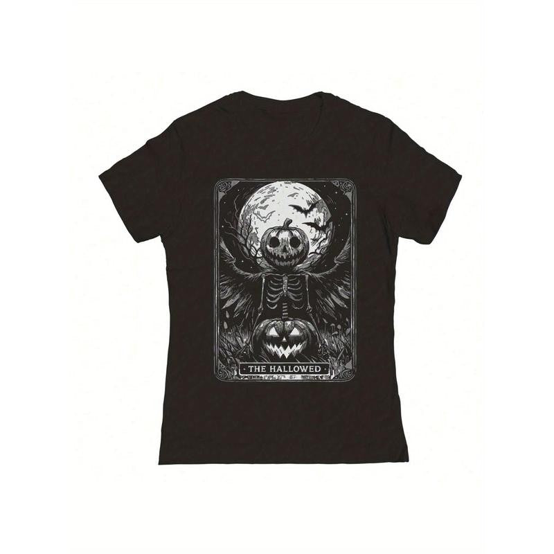The Hallowed Halloween Graphic Unisex Graphic Printed Black T-Shirt