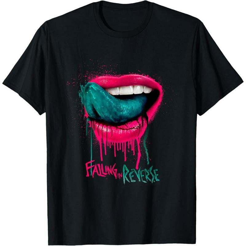 '-womens Official Merchandise - Lips T-Shirt