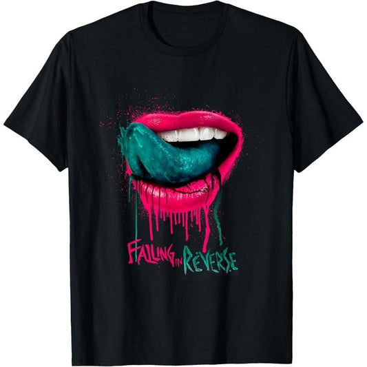 '-womens Official Merchandise - Lips T-Shirt