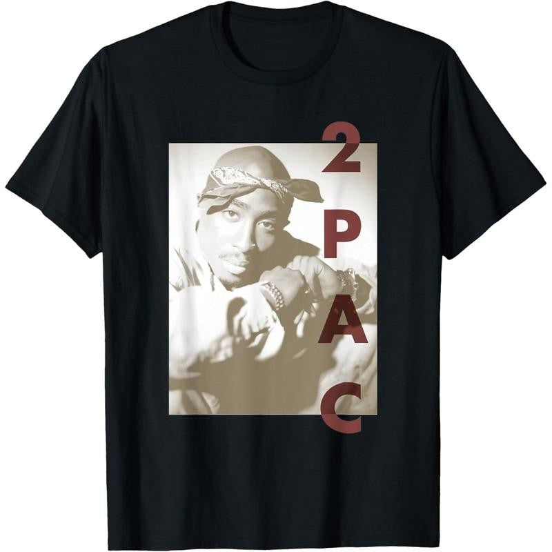 Tupac Tune In T-Shirt Cotton Fun Design DIY 's Soft breathable Summer and winter comfortable casual sports Halloween and Christmas gifts  Unisex Classic