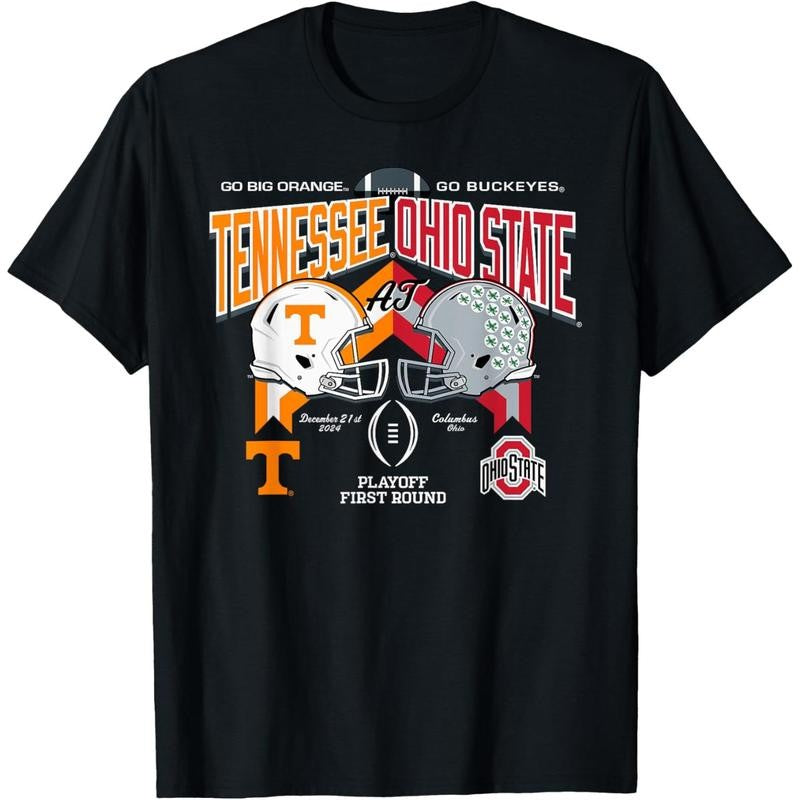 Tennessee Volunteers at Ohio State Buckeyes CFP 2024-2025 T-Shirt