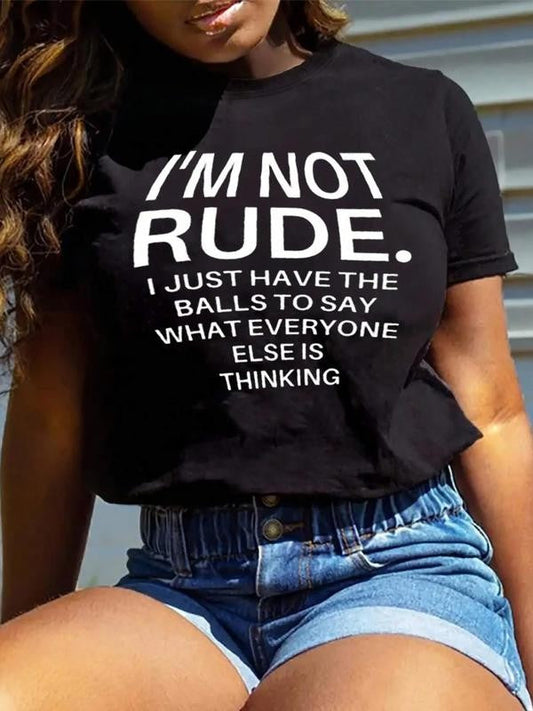 Women's Letter Print Drop Shoulder T-Shirt, Summer Clothes Women, Casual Fashion Round Neck Half Sleeve Tee for Daily Holiday Vacation Outdoor Wear, Women Tops for Summer