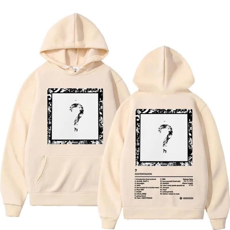 Xxxtentacion Unisex Blend Hoodie, High Quality Cotton And Polyester Frabic Crewneck Menswear