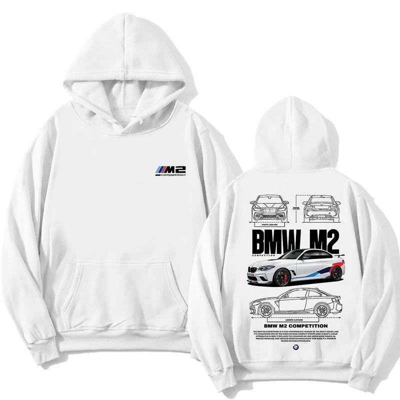BMW M2 Unisex Hoodie, BMW Seri Pullover Hoodie, Car Merch, Streetwear Clothing, For Men, For Women, Car Enthusiast Shirt, Car Clothing Cotton Menswear