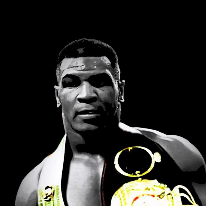 Mike Tyson Graphic Tee Undisputed World Heavyweight Champion Belts Vintage Graphic T-Shirt