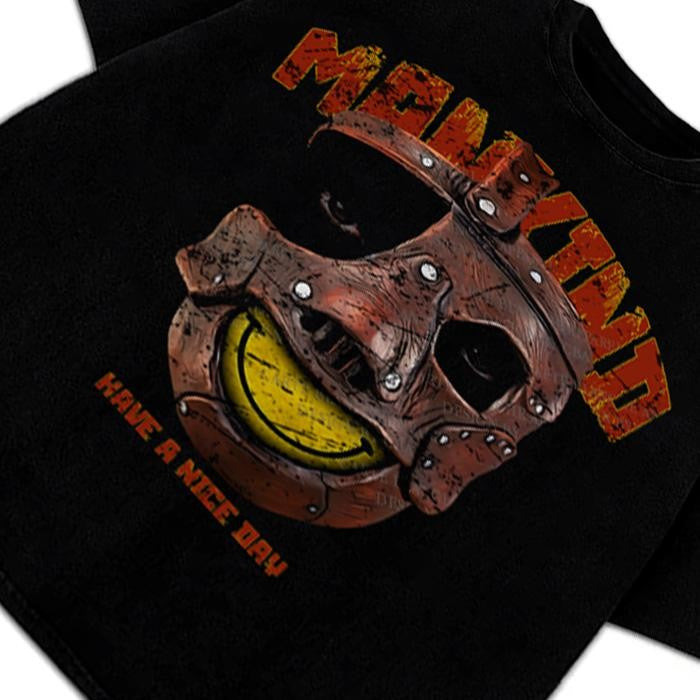 Mankind Mick Foley T-Shirt Have A Nice Day Wrestling Legend Graphic Streetwear Unisex Black Tee Crewneck Cotton