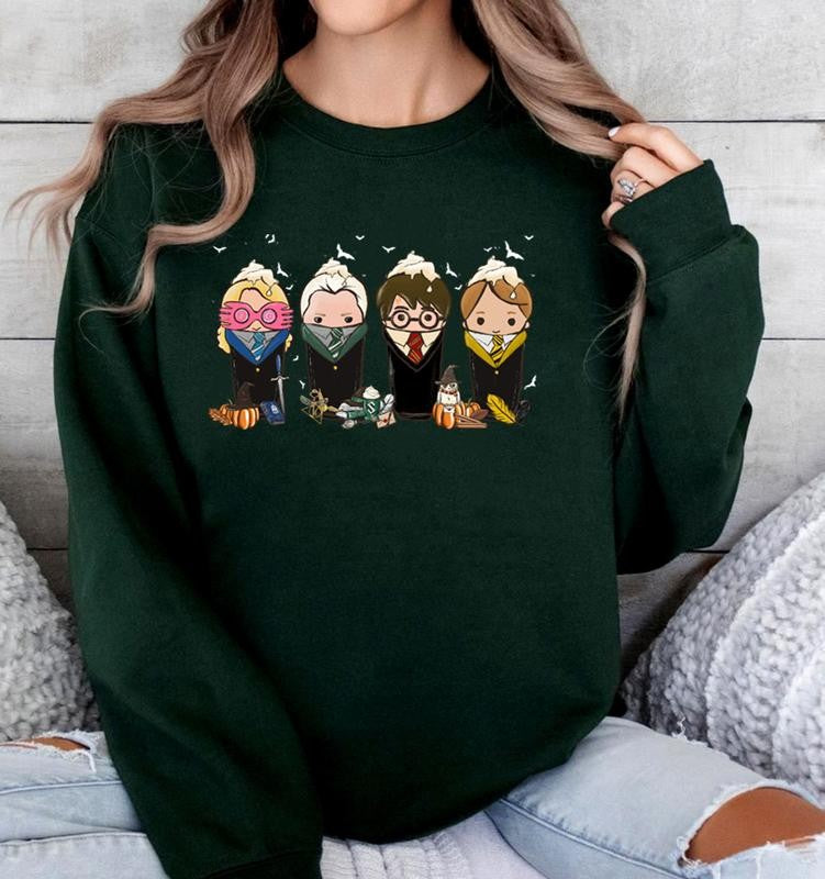 Vintage Wizard Harry Potter Coffee Halloween Sweatshirt, Hogwarts HP Shirt, Bookish Shirt, Halloween Sweatshirt