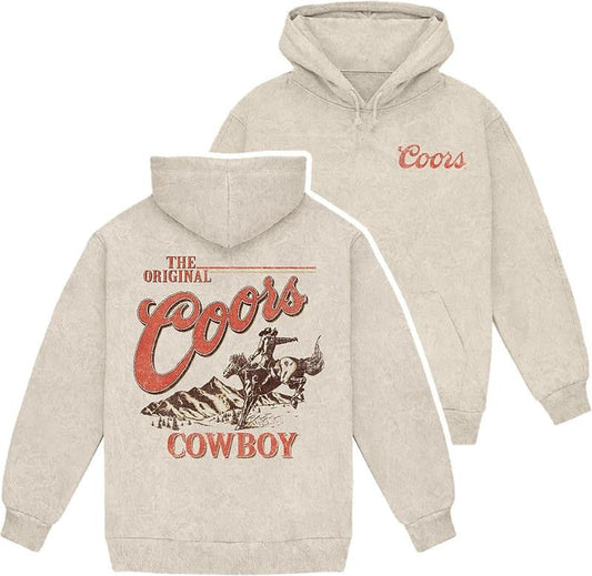 Changes Coors The Original Cowboy 2 Sided Pullover Hoodie, Western Coors Banquet Rodeo Vintage Sweatshirt, Coors Light Shirt, Beer Lover Tee for All