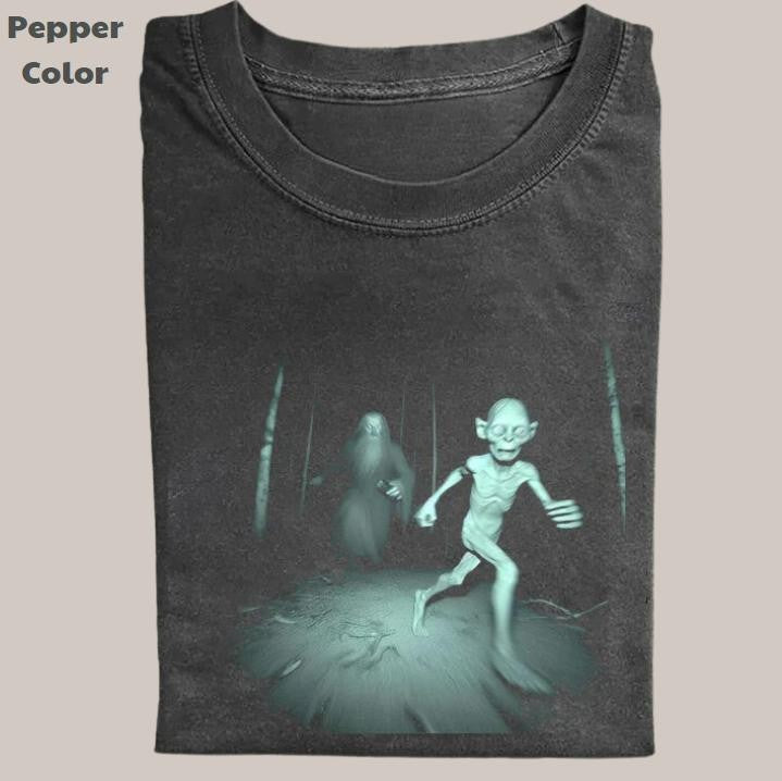 The Lord of the Rings Vintage Tee, Gollum Galdalf T-Shirt, Movie Graphic Tee, Unisex Meme Cringe Funny Dumb Shirts, Menswear Womenswear Streetwear