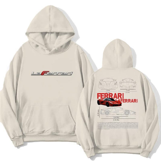 Ferrari Laferrari 2 side T-shirt, Hoodie, Sweater, Shirt For Men, Car Enthusiast Shirt, Car Clothing Classic Cotton Menswear graphic hoodies