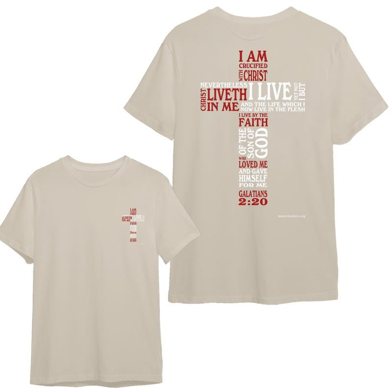 Christian T-Shirt/Hoodie Featuring Crucified with Christ T-Shirt/Hoodie Vintage for Men and Women, Unisex Workwear Tee - Casual, Menswear