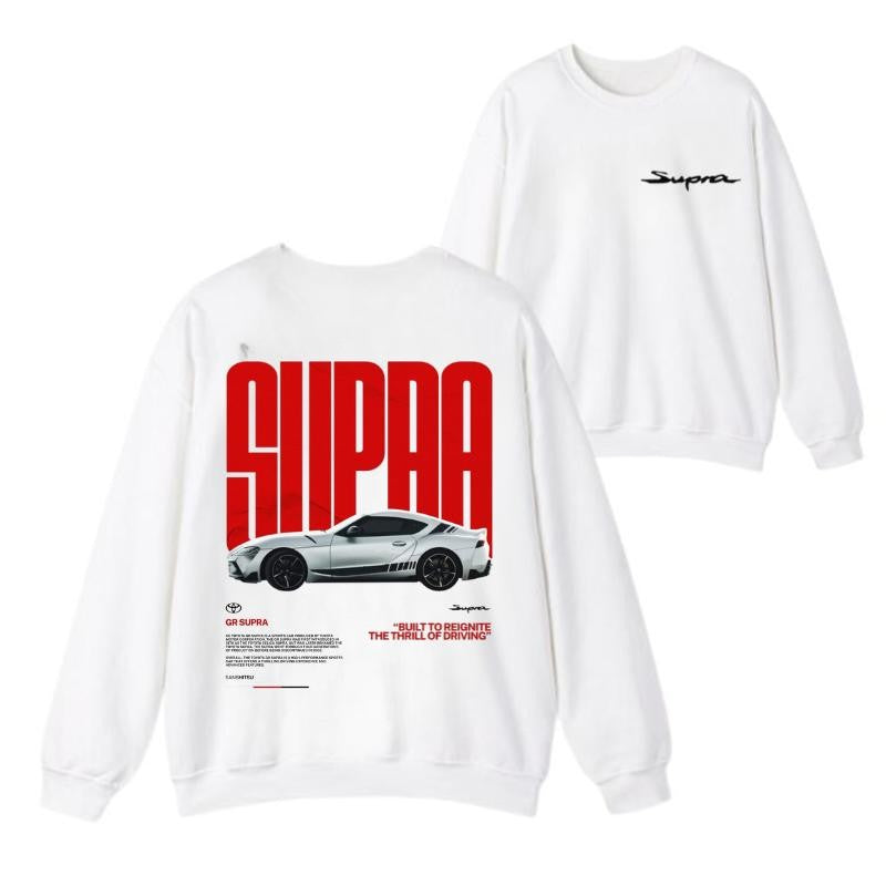 GR Supra Toyota Hoodie, T-Shirt, Sweater, Shirt For Men, for Women, Car Enthusiast Shirt, Car Clothing Classic Cotton graphic  hoodies