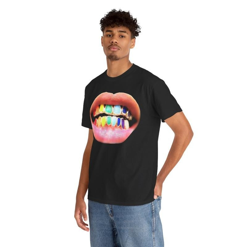 Vintage Rainbow Grill Lover Graphic T-Shirt