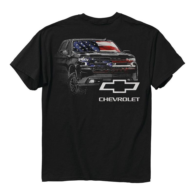 Chevrolet - Silverado Usa T-shirt, Color Options, Gender-free Fashion, Versatile Wardrobe Choices, Menswear Top, Unisex Cotton Classic
