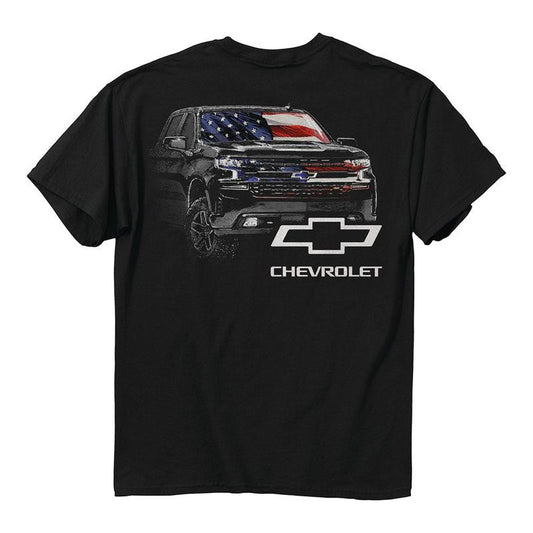 Chevrolet - Silverado Usa T-shirt, Color Options, Gender-free Fashion, Versatile Wardrobe Choices, Menswear Top, Unisex Cotton Classic