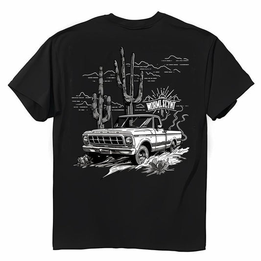 1971 Ford F100 In The Desert T-shirt, Versatile Unisex Wear, Every Body, Fashion Selections For All Occasions, Assorted Colors, Menswear Top, Unisex