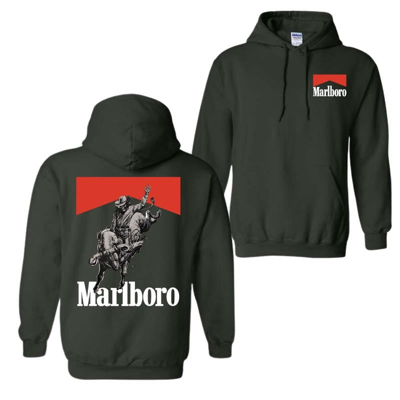 Marlboro Bone Rodeo Hoodie and T-shirt, Marlboro Hoodie, Unisex Hoodie, Menswear Top
