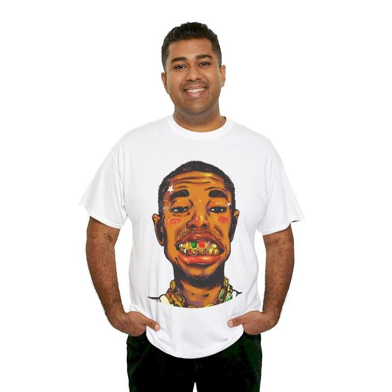 Pharrell Inspired Retro Vintage Grill Rap Y2k 90s Hip-Hop Vibes Heavy Cotton Graphic T-Shirt Tshirt Shirt HipHop RNB Tee Casual Menswear Top Streetwear Classic Comfy Underwear