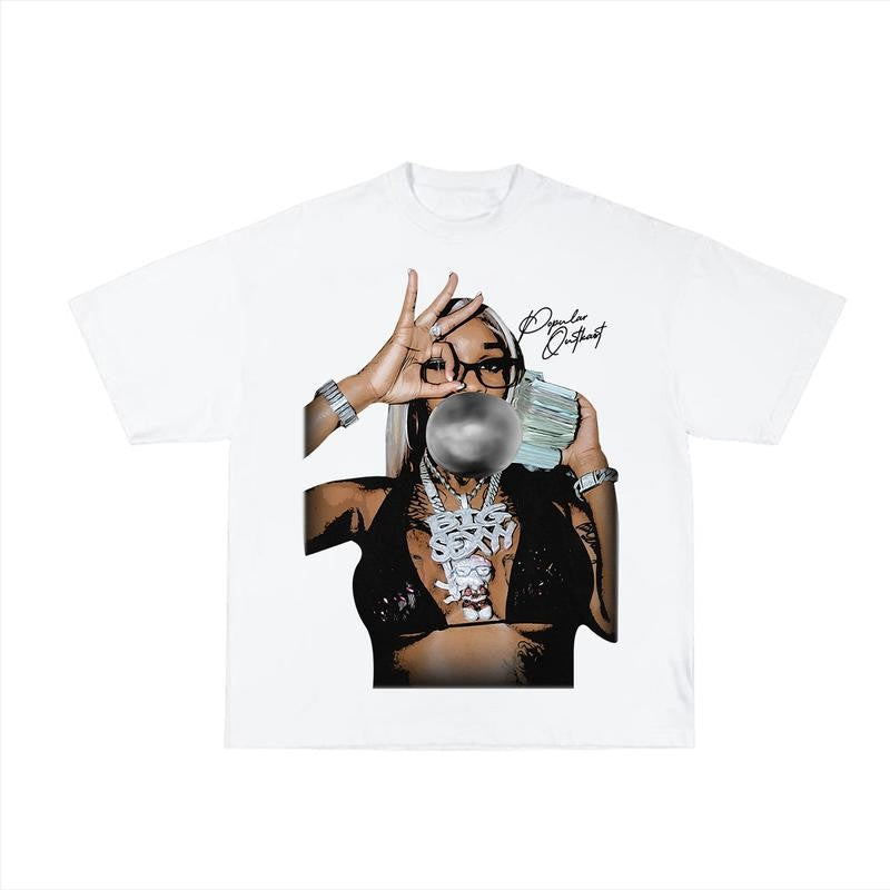 Sexxy Reddd Bubble Gum Big Face Graphic Rap Tee Shirt