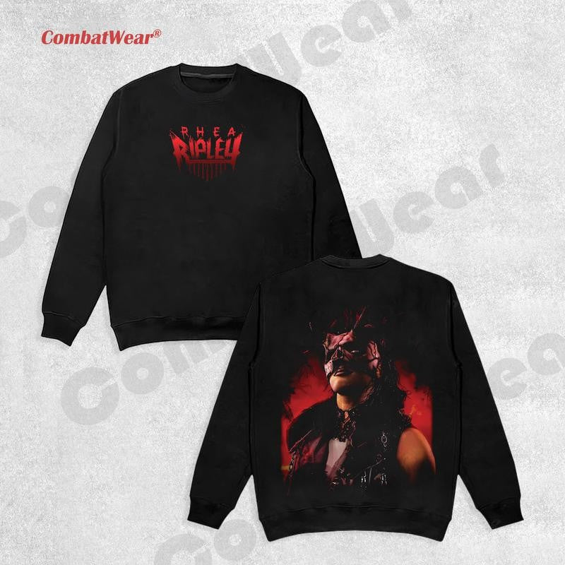 RHEA RIPLEY NEW HOODIE-SWEATER-TEE , Wrestling Tee, Wrestling Graphic Tee, Wrestler Shirt, Sports Shirt, Vintage Wresting Shirt, Wrestling Gift