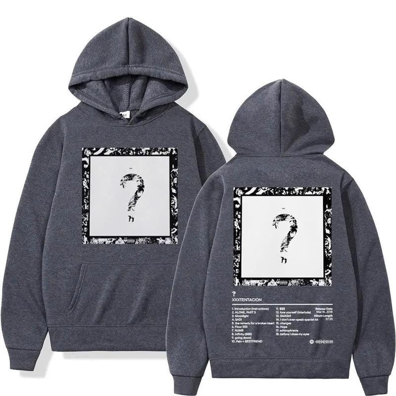Xxxtentacion Unisex Blend Hoodie, High Quality Cotton And Polyester Frabic Crewneck Menswear