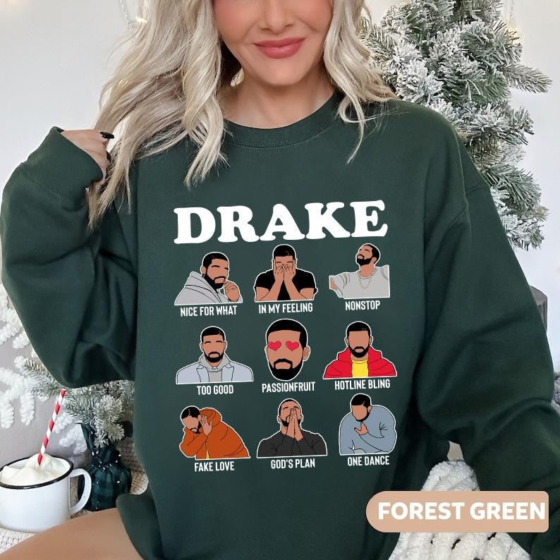 DR4KE Top Songs Sticker Logo Funny Music Shirt