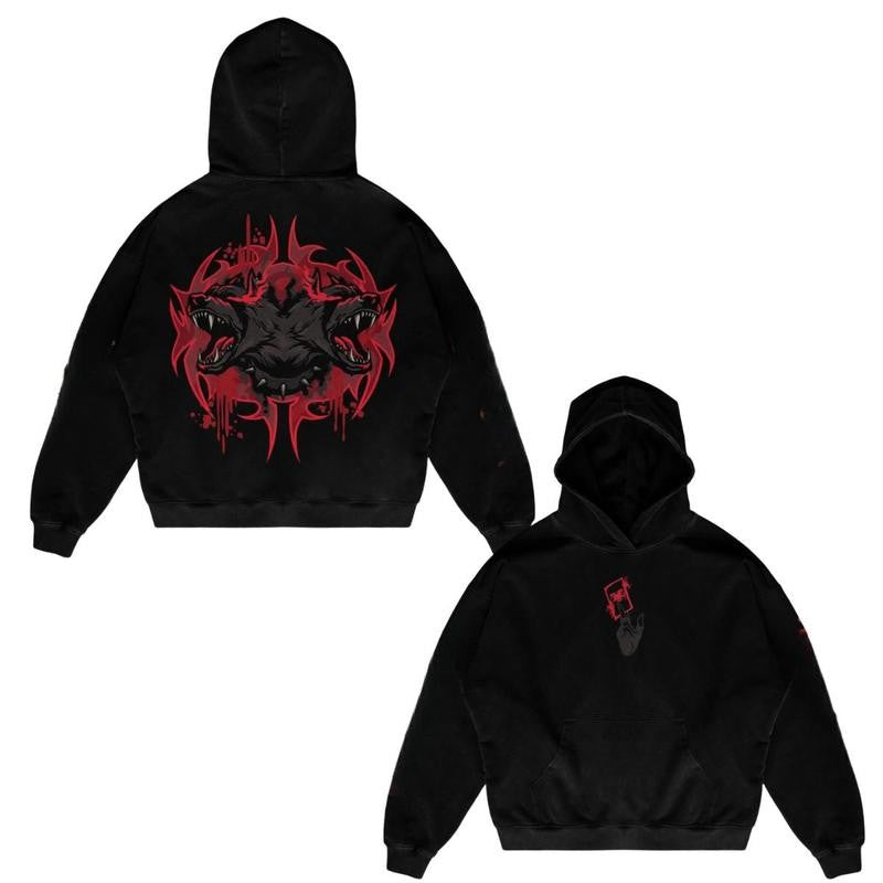 Arcane Pitfighter Hoodie/T-Shirt Anime Hoodie/T-Shirt MenSwear Cotton Men's Sleeve Top Crewneck Hoodie/T-Shirt Warriors