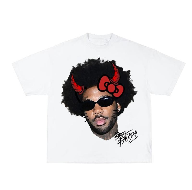 Brent Kitty Halloween Cute Rap Graphic Tee Shirt