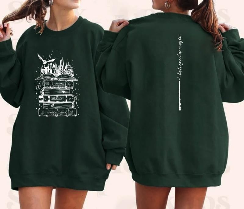 Vintage Wizard Castle Book Hogwarts Sweatshirt,  Harry Potter Shirt , Bookish Shirt