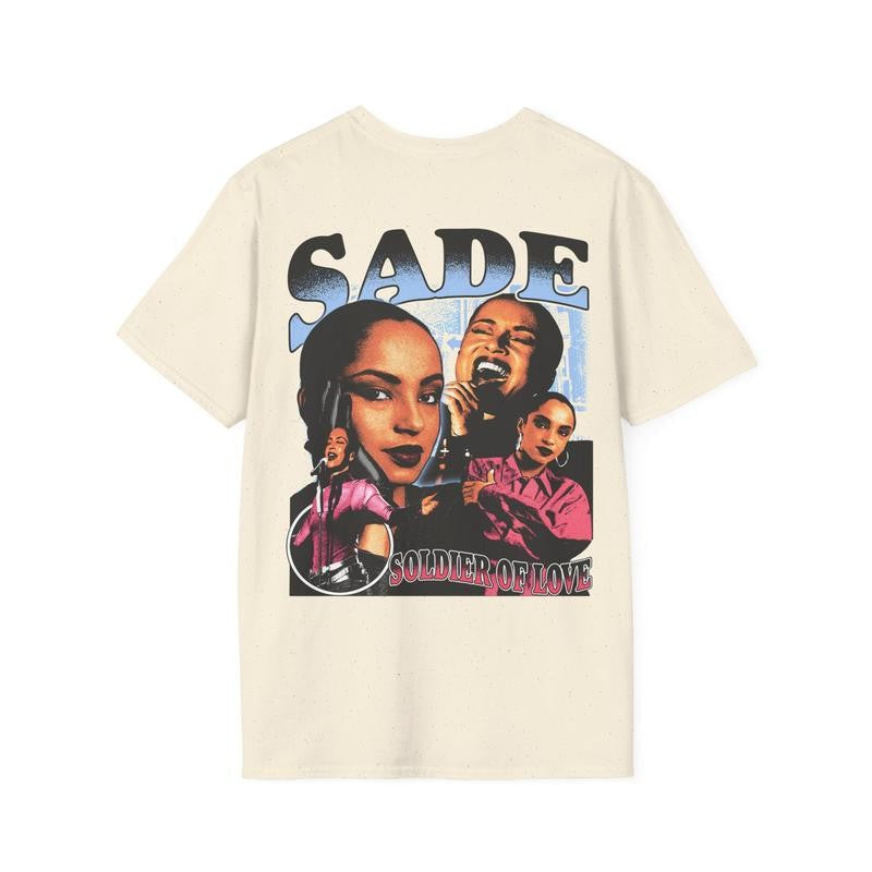 Sade Rare Homage Vintage Style Graphic Bootleg T-shirt