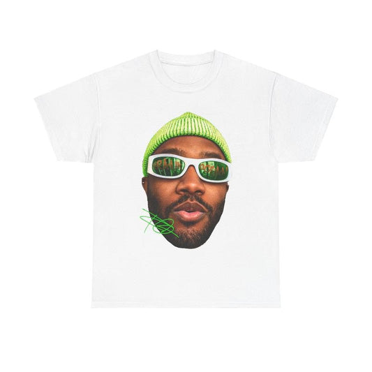 Frank Blonded Inspired Vintage Graphic Tee Heavy Cotton 100% Cotton T-Shirt Singer's Face Art Shirt for Fashion Casual Menswear Top Streetwear Tshirt Classic Crewneck